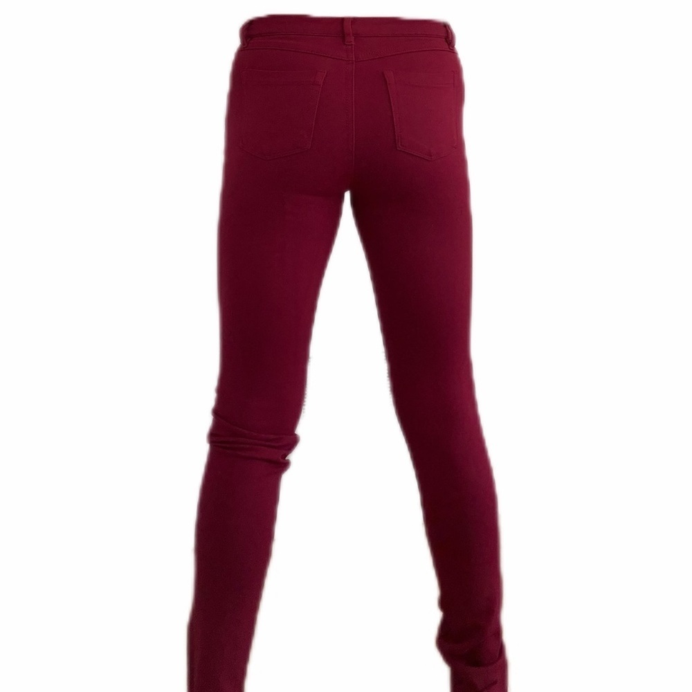 Like an Angel- Deep Red Skinny Stretch Jeans (sz S) - Picture 4 of 11